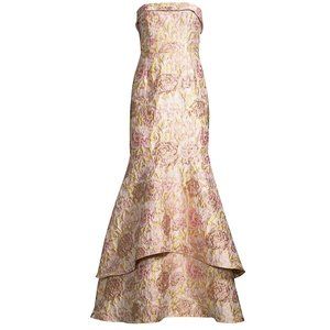 Aidan Mattox Strapless Tiered Gown - Size 2